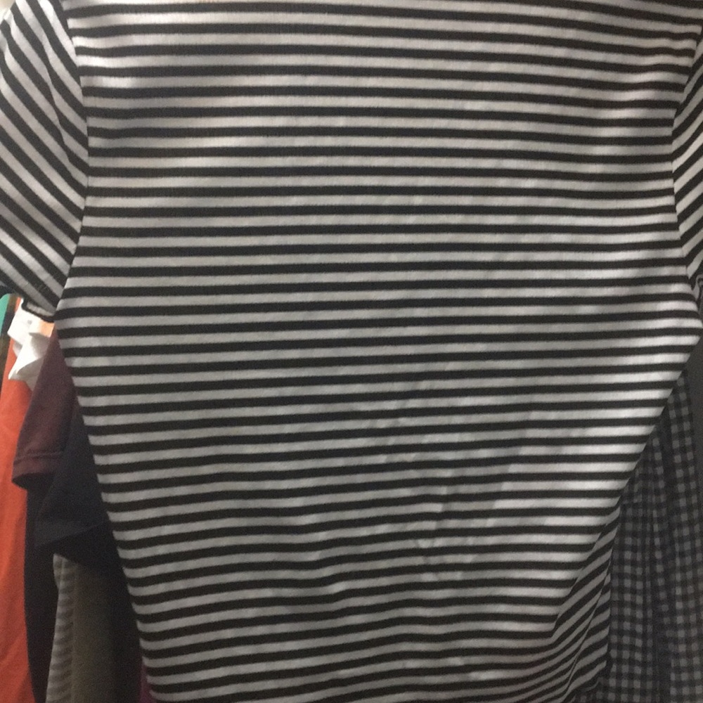 Brand new cropped striped tee